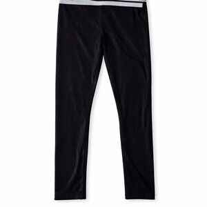 More Than Magic Girls Black Leggings Sparkle Waistband Size 6/6X